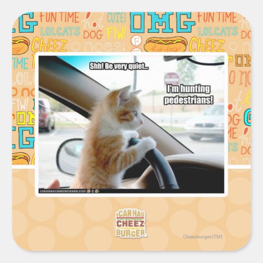 Scheiße! Sehr ruhig Quadratischer Aufkleber (Vorderseite)