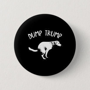 Scheiße Trump Hund Kackt Für Männer Frauen Kinder Button