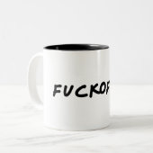 Scheißkaffee Zweifarbige Tasse (Vorderseite Links)