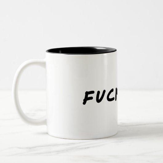 Scheißkaffee Zweifarbige Tasse (Links)