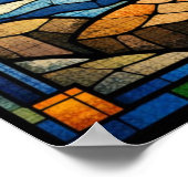Scheitern als Stepping Stone in Glasmalerei umarme Poster (Ecke)