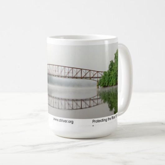 Schell Brücke im Dämmerungsnebel Kaffeetasse (VorderseiteRechts)