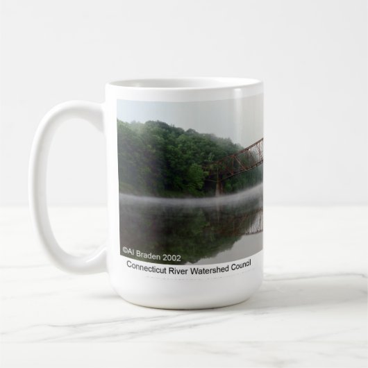 Schell Brücke im Dämmerungsnebel Kaffeetasse (Links)