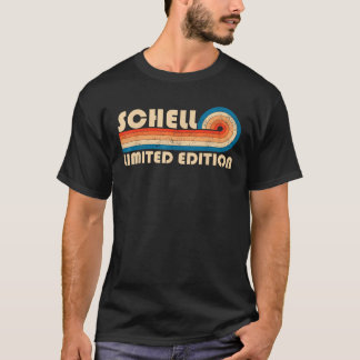 SCHELL Nachname Retro Vintag 80er 90s Geburtstag R T-Shirt