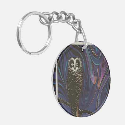 Schelldesign Akryllischer Schlüsselanhänger Runde  (Vorderseite links)