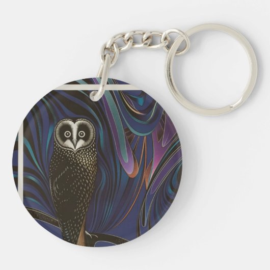 Schelldesign Akryllischer Schlüsselanhänger Runde  (Rückseite)