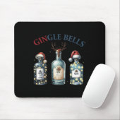 Schelle Bells Lustige Gin Gin Glocken Weihnachtsba Mousepad (Mit Mouse)