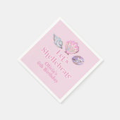 Schellebrate Seashell Strand Geburtstag Serviette (Ecke)