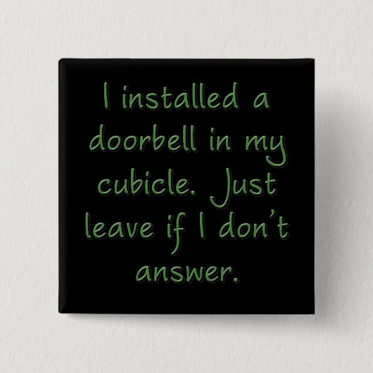 Schellen Sie die Glocke (Quadrat) Button (Vorderseite)