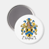Schelling Familienwappen Magnet (Vorderseite/Rückseite)