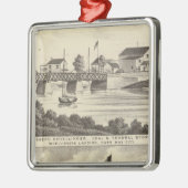 Schellinger Store und Ocean House Ornament Aus Metall (Links)