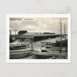 Schellinger's Landing, Cape May, NJ Vintag Postkarte