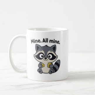 Schelmischer Waschbär-Meme-Cartoon-Becher Kaffeetasse