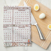 Schema der Blume 2025 Geschirrtuch (Viertel Falte)