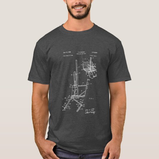 Schema des Skiliftstuhls T-Shirt (Vorderseite)