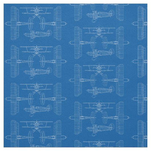 Schema des Vintagen Flugzeugs Stoff (Muster)