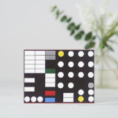 Schemabildung, abstrakte Kunst Postkarte (Stehend Vorderseite)