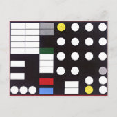 Schemabildung, abstrakte Kunst Postkarte (Vorderseite)