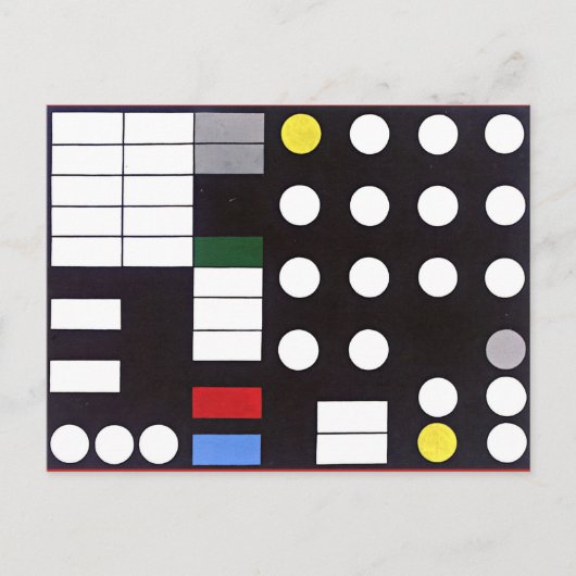 Schemabildung, abstrakte Kunst Postkarte (Vorderseite)