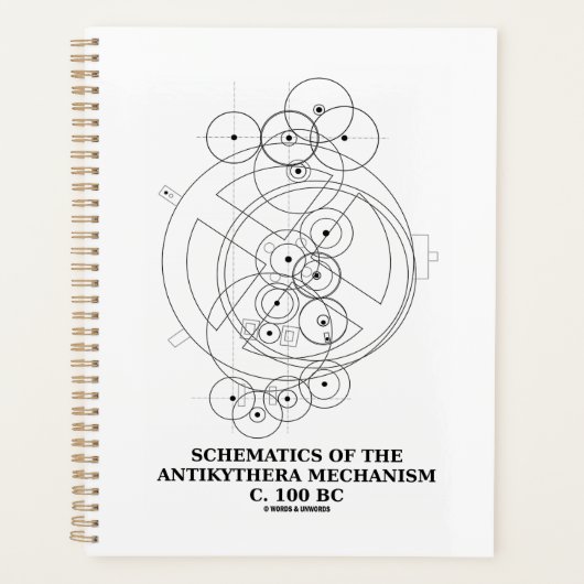 Schematik des Antikythera-Mechanismus (Abbildung) Planer (Vorderseite)