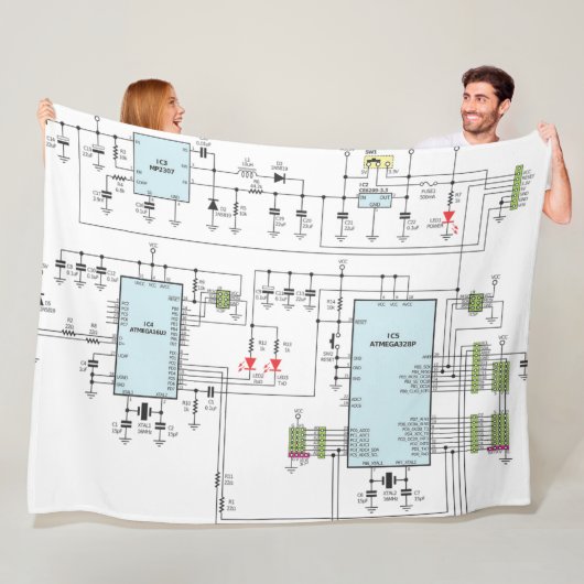 SCHEMATIK FLEECEDECKE (Beispiel)