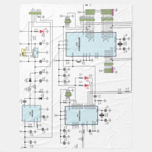 SCHEMATIK FLEECEDECKE (Vorderseite)