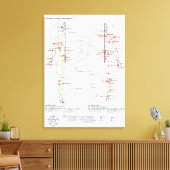 Schematische Darstellung der chinesischen Ärzte de Leinwanddruck (Insitu (Wohnzimmer))