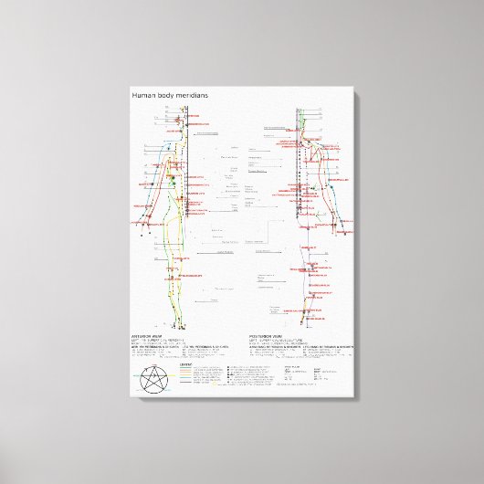 Schematische Darstellung der chinesischen Ärzte de Leinwanddruck (Vorderseite)