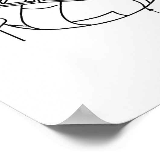 Schematische Darstellung der Hauptkomponenten eine Poster (Ecke)