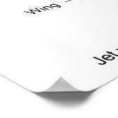 Schematische Darstellung eines V-2-Raketenentwurfs Poster (Ecke)