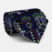 schematische Hals-Krawatte der Elektronik Krawatte (Gerollt)