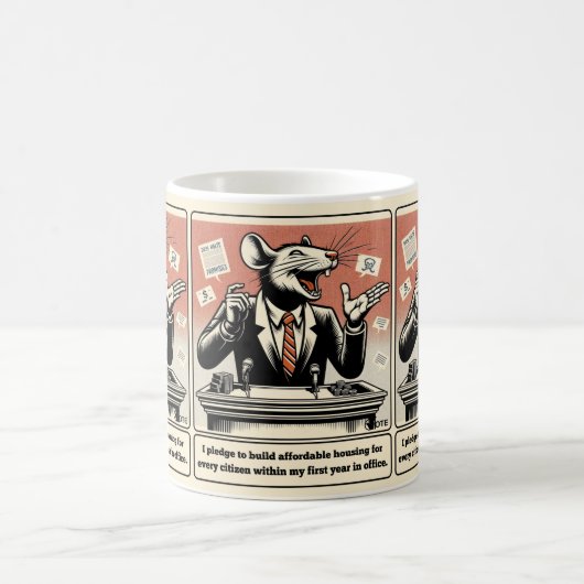 Schematische Schwänze: Der beständige Ratspolitike Kaffeetasse (Mittel)