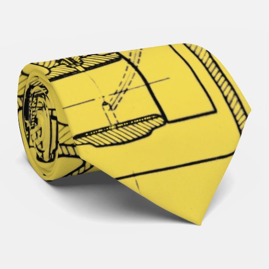 Schematische Technik, die frühen Gas-Motor Krawatte (Gerollt)