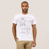 schematischer Buddha T-Shirt (Vorne ganz)