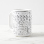 Schematisches Diagramm-Tasse Kaffeetasse (Vorderseite Links)