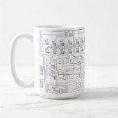 Schematisches Diagramm-Tasse Kaffeetasse (Links)