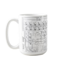 Schematisches Diagramm-Tasse
