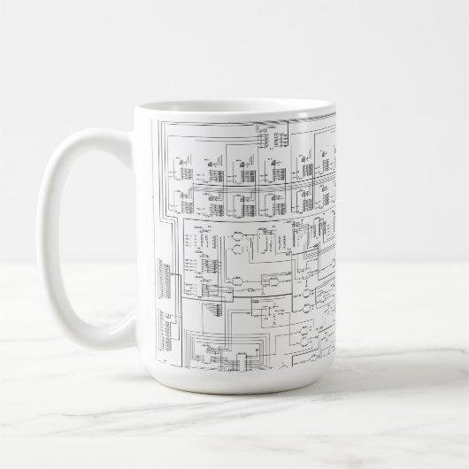 Schematisches Diagramm-Tasse Kaffeetasse (Links)
