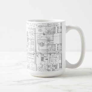 Schematisches Diagramm-Tasse Kaffeetasse