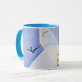 Schemel-Tauben-Tee-Tasse Tasse (Vorderseite Links)