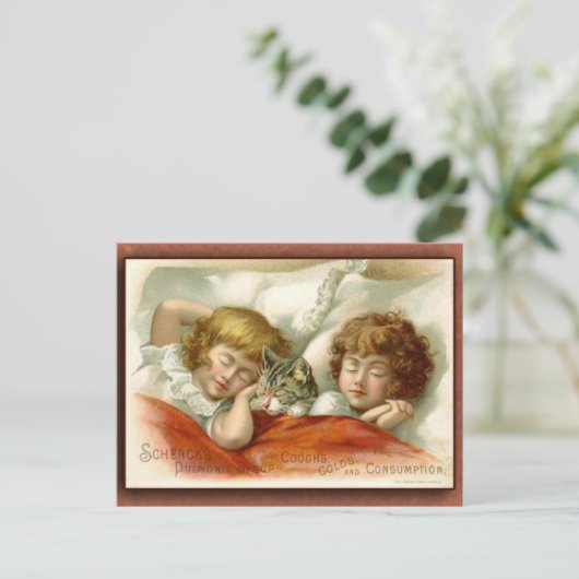 Schencks Pulmonalsirup-Handelskarte Postkarte (Stehend Vorderseite)