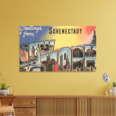 Schenectady, New York - Große Briefszenen Leinwanddruck (Insitu (Wohnzimmer))
