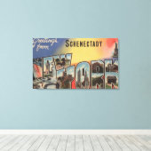 Schenectady, New York - Große Briefszenen Leinwanddruck (Insitu (Holzboden))