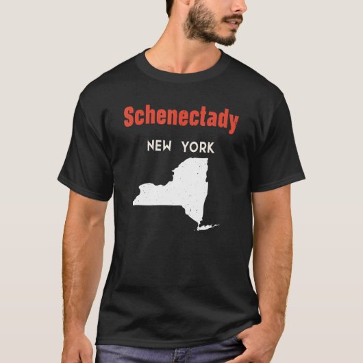 Schenectady New York USA Staat Amerika Reisen New  T-Shirt (Vorderseite)