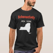 Schenectady New York USA State America Travel New  T-Shirt (Vorderseite)