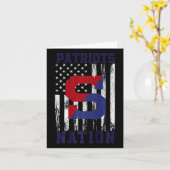 Schenectady Patriots Logo Nation Hs Karte (Gelbe Blume)