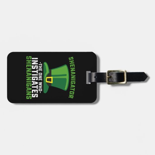 Schenigator der, der Shenanigans anstiftet Gepäckanhänger (Vorderseite horizontal)