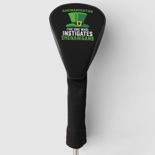 Schenigator der, der Shenanigans anstiftet Golf Headcover (Vorderseite)