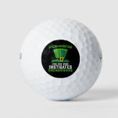 Schenigator der, der Shenanigans anstiftet Golfball (Vorderseite)