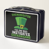 Schenigator der, der Shenanigans anstiftet Metall Brotdose (Vorderseite)